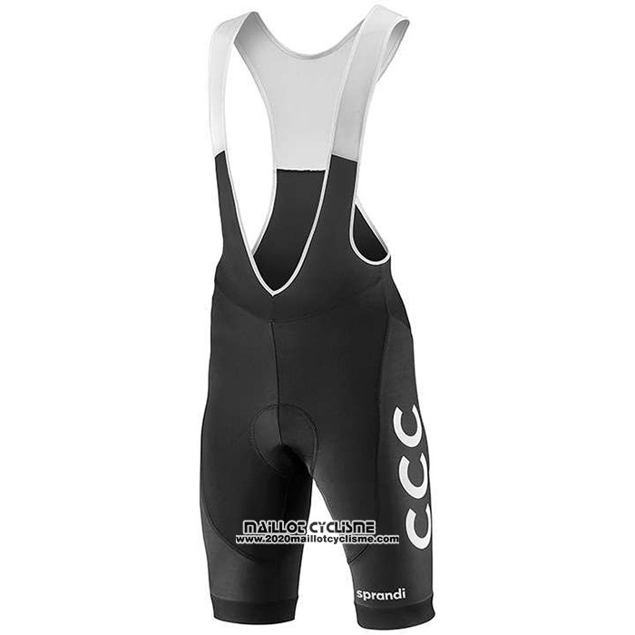 2020 Maillot Ciclismo CCC Team Orange Noir Manches Courtes et Cuissard